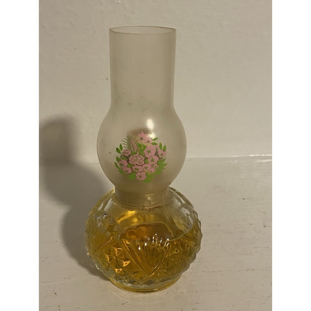 Vintage Avon ~ Oil Lamp Bottle Patchwork Cologne Spray